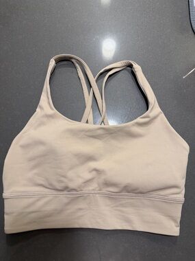lululemon athletica Light Beige Strappy Sports Bra